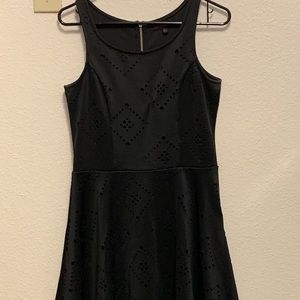 Material Girl Black Cut Out Skater Dress